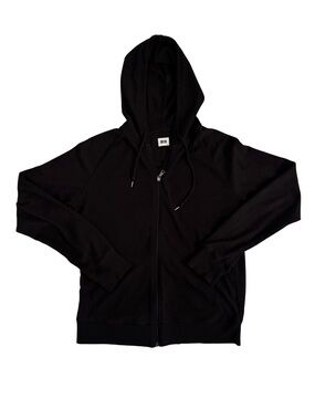 Uniqlo Waffle Zip-Up Hoodie Sweater - Classic Casual